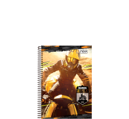 CADERNETA 1/8 ESP.CAPA DURA 80FLS 1268-6 C/10